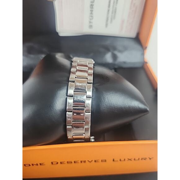 Stuhrling Original Womens Watch 143723 Stainless Steel Swarovski Crystal Quartz